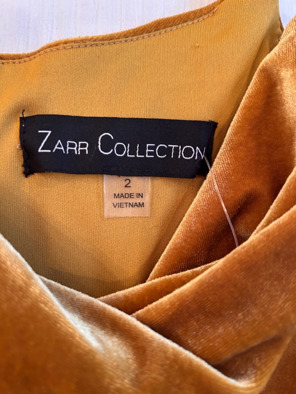 Zara Gold Velvet Ruched Maxi Slip Dress - Picture 5 of 6